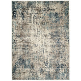 9' x 12' Blue Abstract Power Loom Area Rug